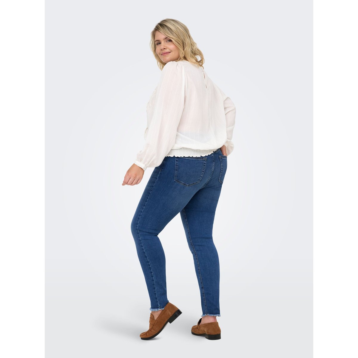 Jean Skinny medium blue denim, ONLY CARMAKOMA