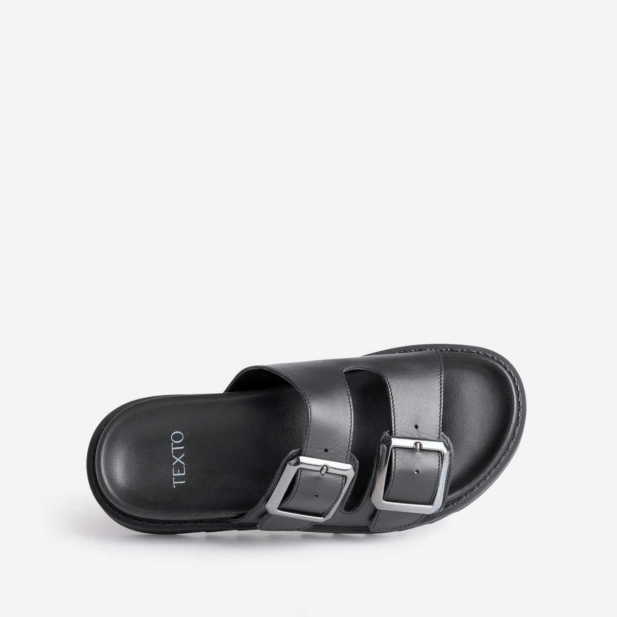 Mule en cuir PHELLINI noir, TEXTO