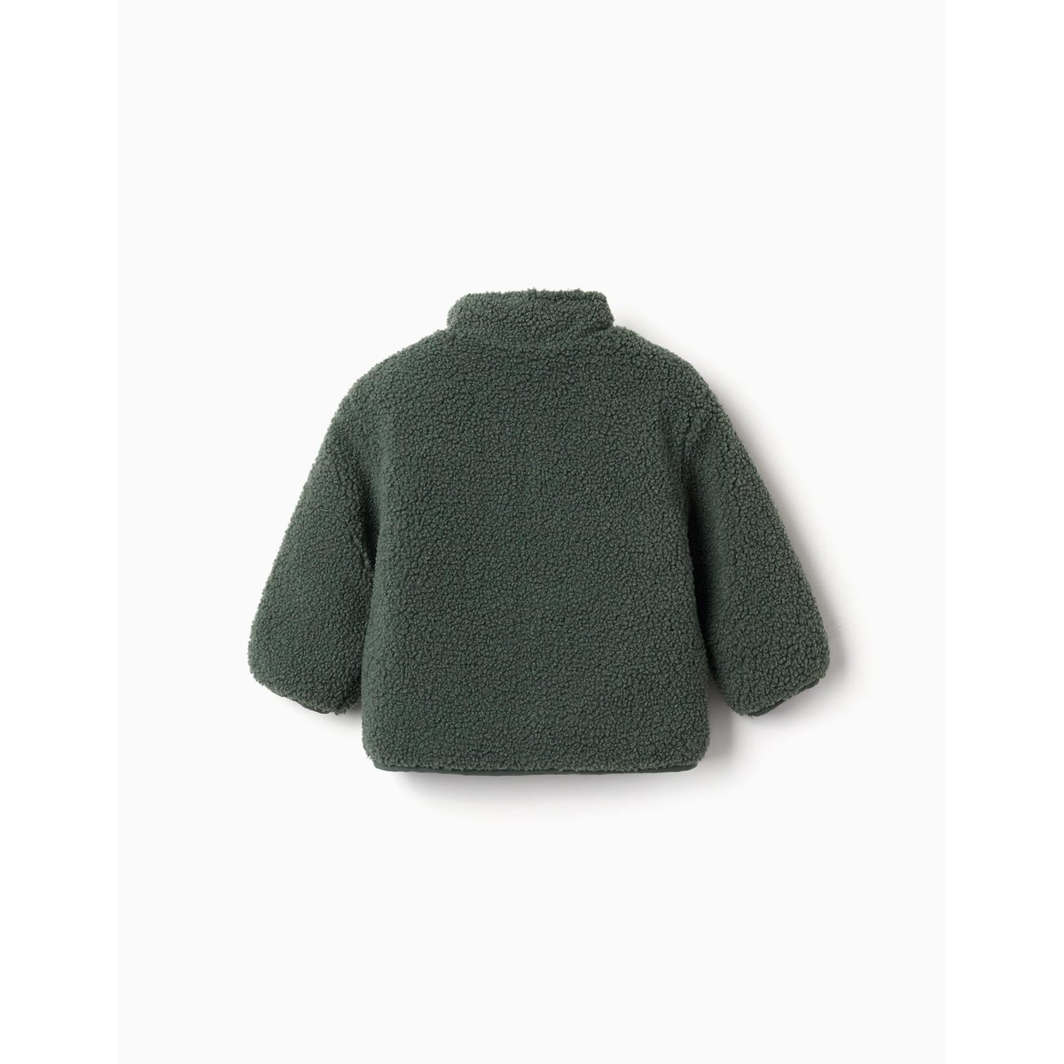 Doudoune réversible avec sherpa vert foncé, ZIPPY