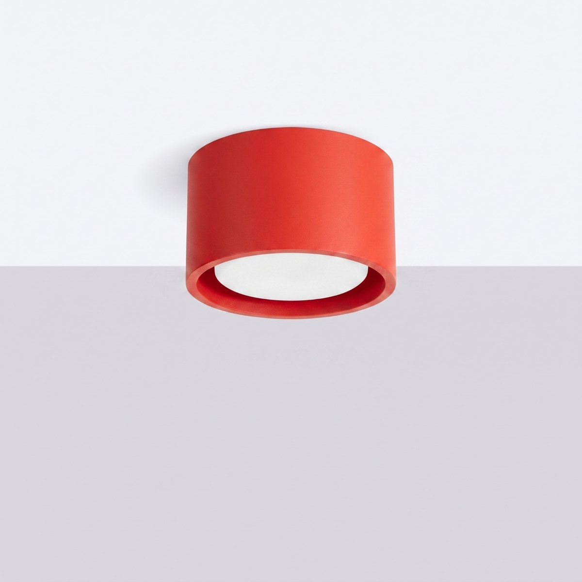 Plafonnier Aluminium Rouge Gx53 1 MODO rouge, EDEN