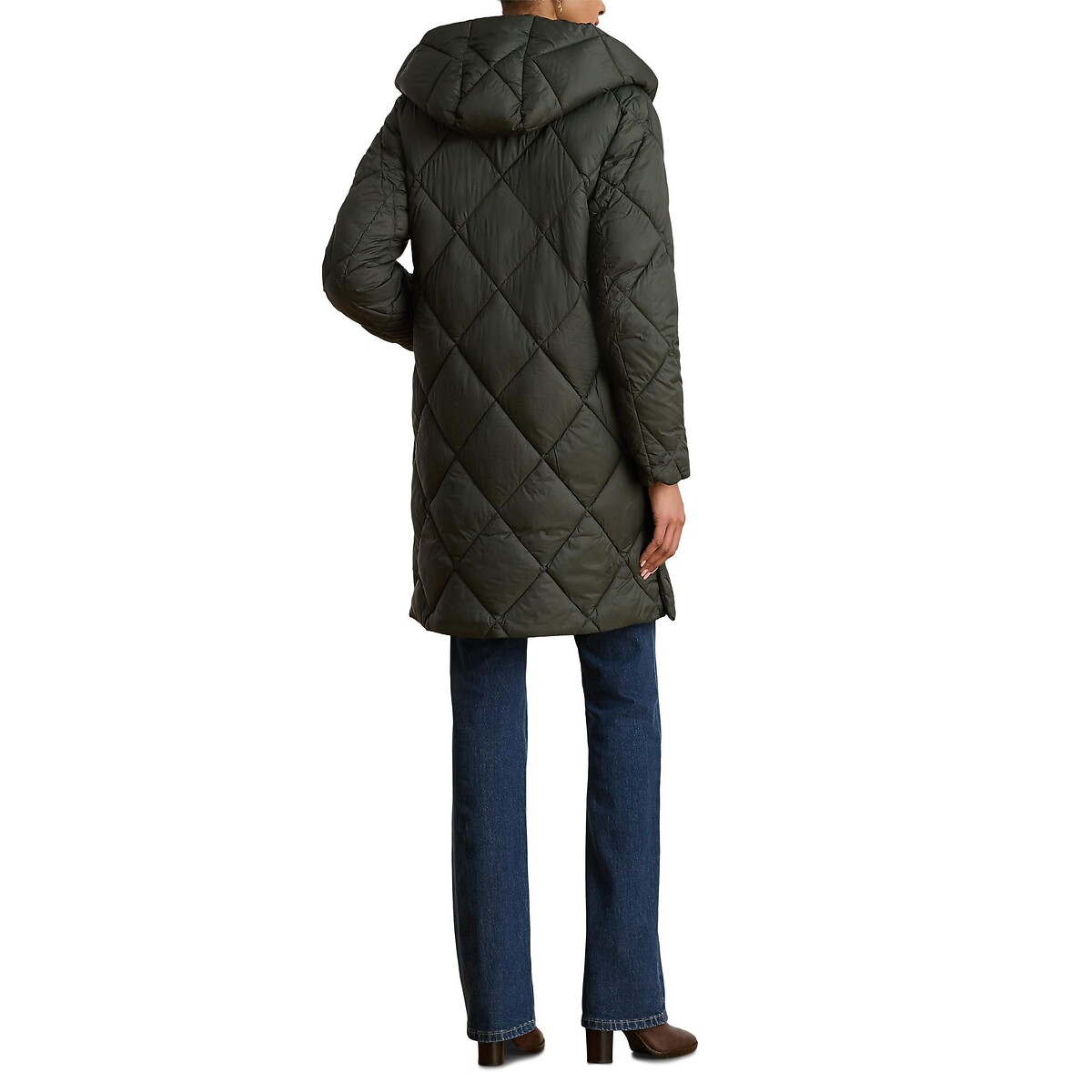 Doudoune longue à capuche kaki, LAUREN RALPH LAUREN