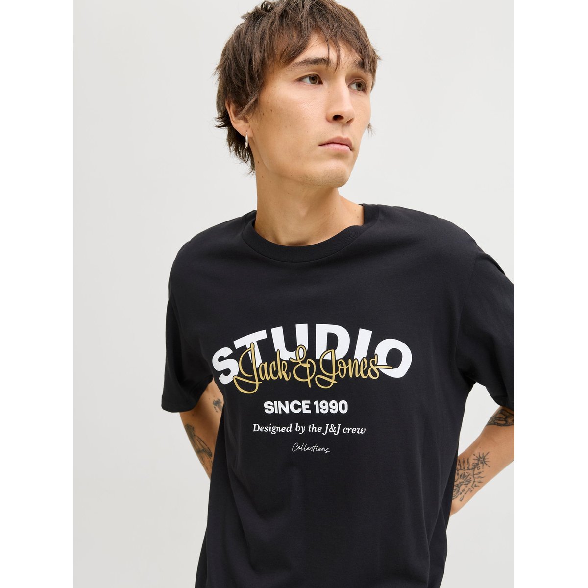 T-Shirt black 1, JACK & JONES