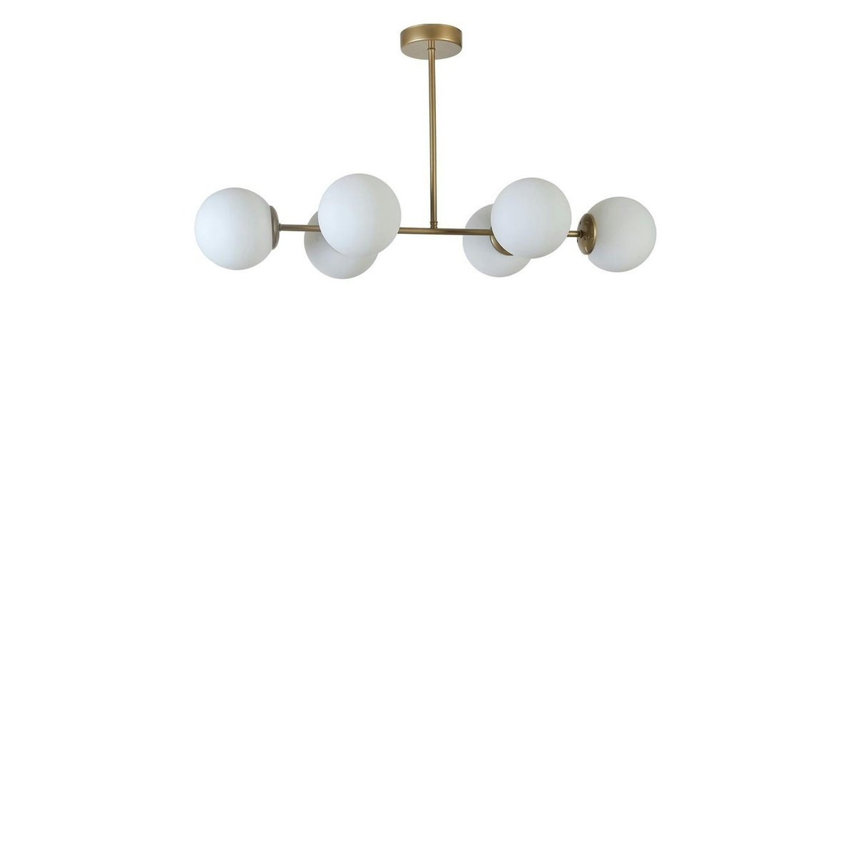 Suspension 6 globes vintage SIERRE blanc, PIER IMPORT