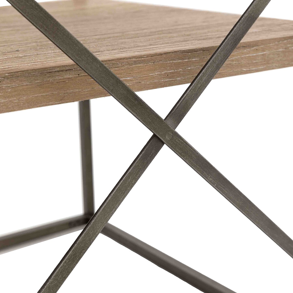 Brompton Wood & Metal Side Table light wood, ÉDITÉ
