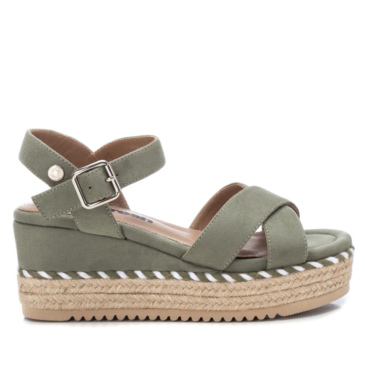 Sandales avec cale de 7 cm kaki, REFRESH