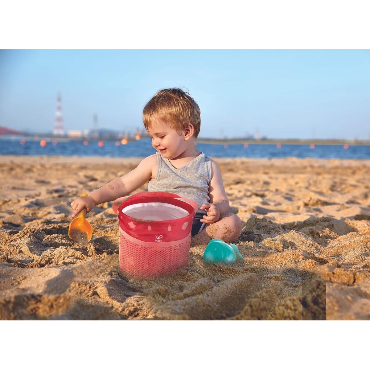 Set de jeu de plage pliable rouge, HAPE