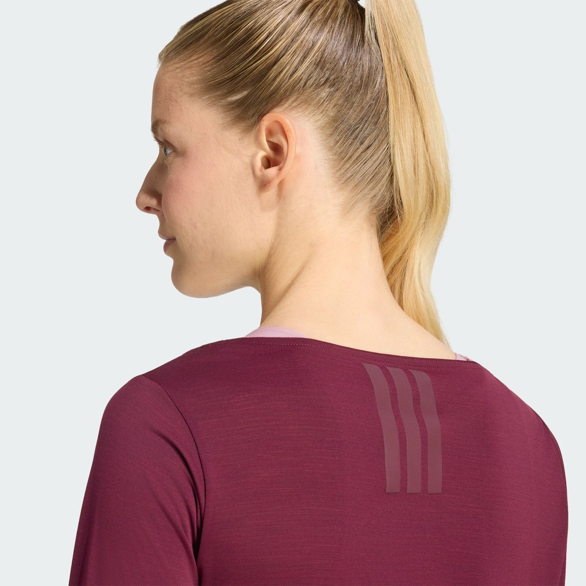 T-Shirt Manches Longues Motion maroon, adidas Performance