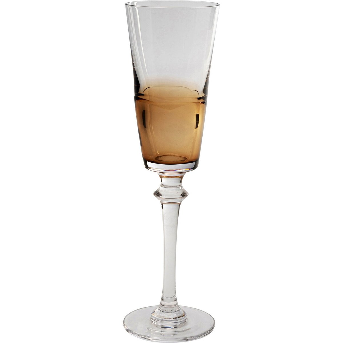 Lot de 4 flûtes à champagne, MIMI orange, KARE DESIGN