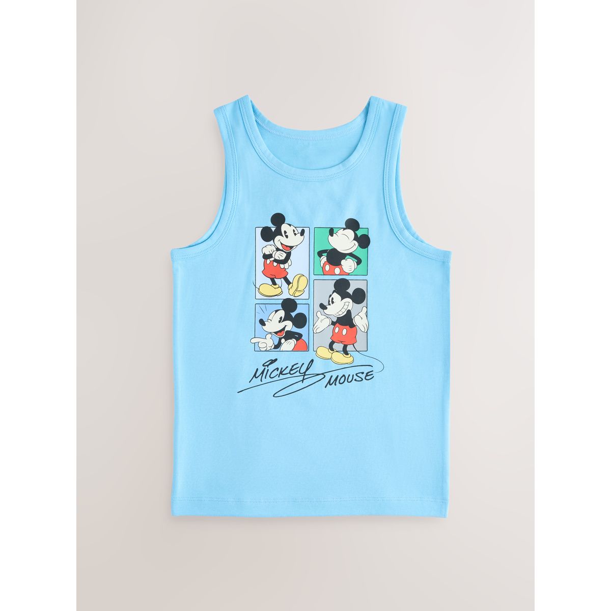 Débardeur mickey mouse, lot de 3 bleu/blanc, NEXT