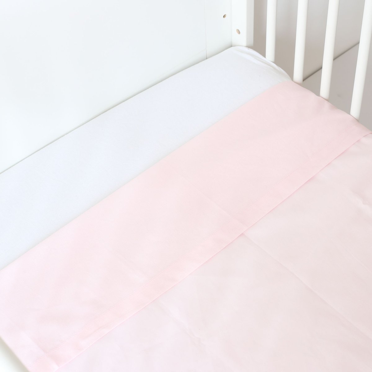 Drap plat gris - 120x180cm rosa, TROIS KILOS SEPT