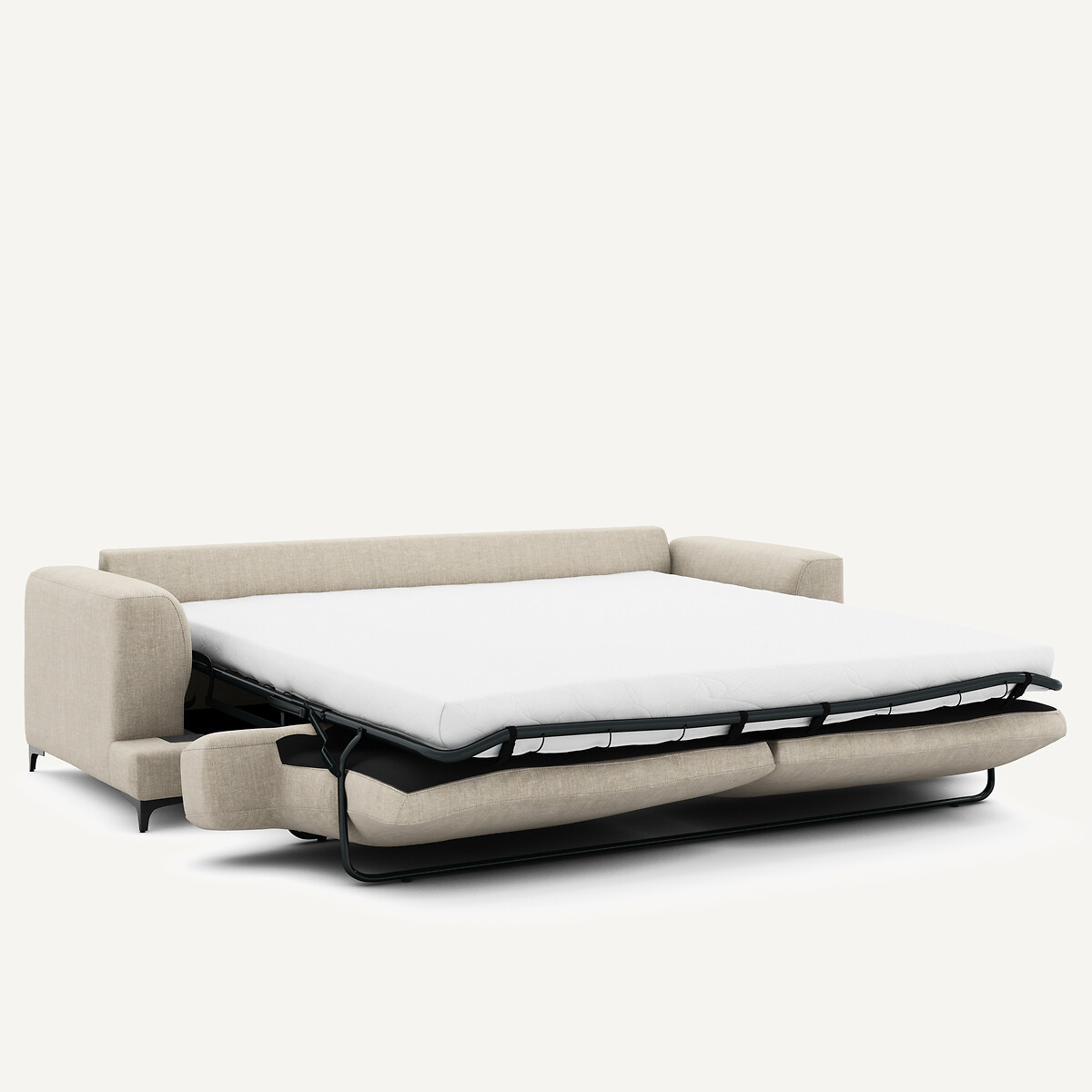 Canapé 4P convertible coton lin, Marsile beige, AM.PM