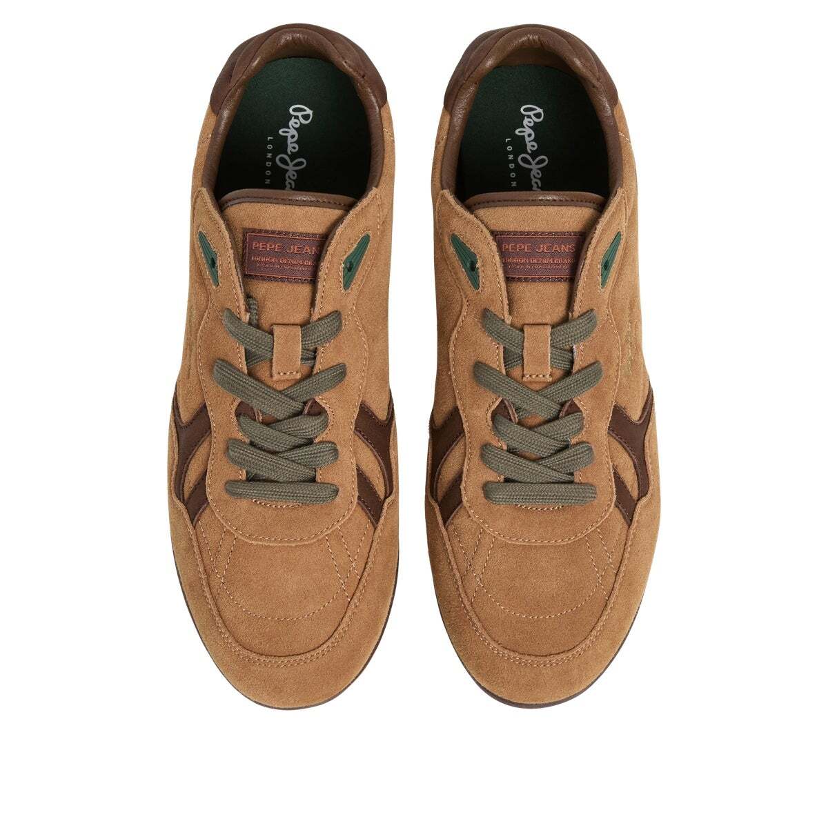 Daze - Sneakers Rétro En Daim écorce brun, PEPE JEANS