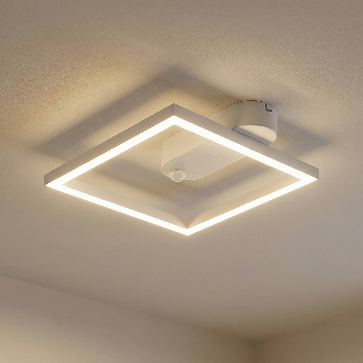 Plafonnier en aluminium moderneLED, Yulla blanc, LINDBY