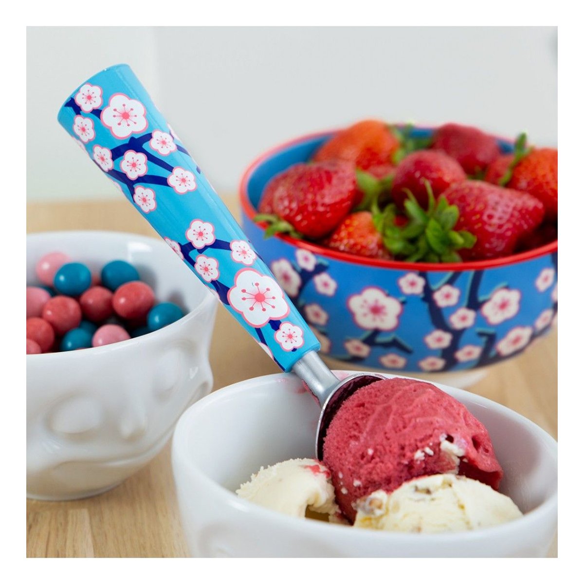 Cuillère à glace  Scoop jardin fleuri, PYLONES