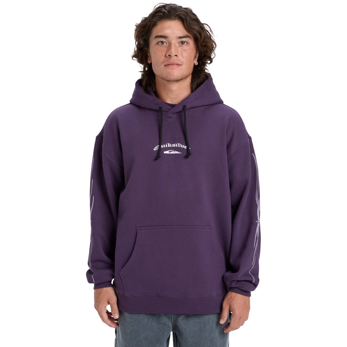 Sweat à capuche STRETCH TRIBAL violet purple velvet, QUIKSILVER