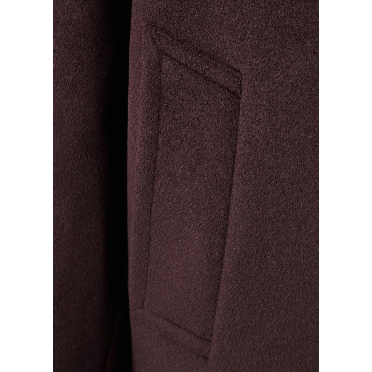 Veste laine col classique grenat, MANGO