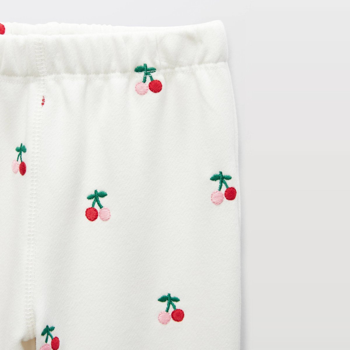 Jogging brodé en coton BIO GOTS ecru, BOUT'CHOU