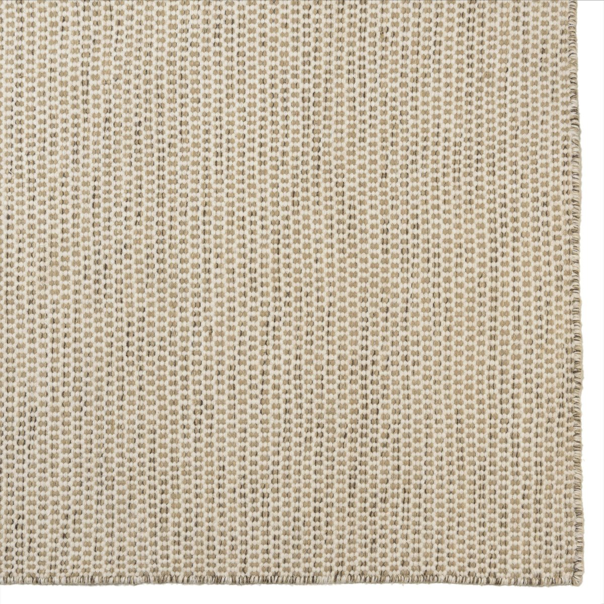 Tapis rectangulaire 160 x 230 cm laine tissée marron chiné marron, PIER IMPORT