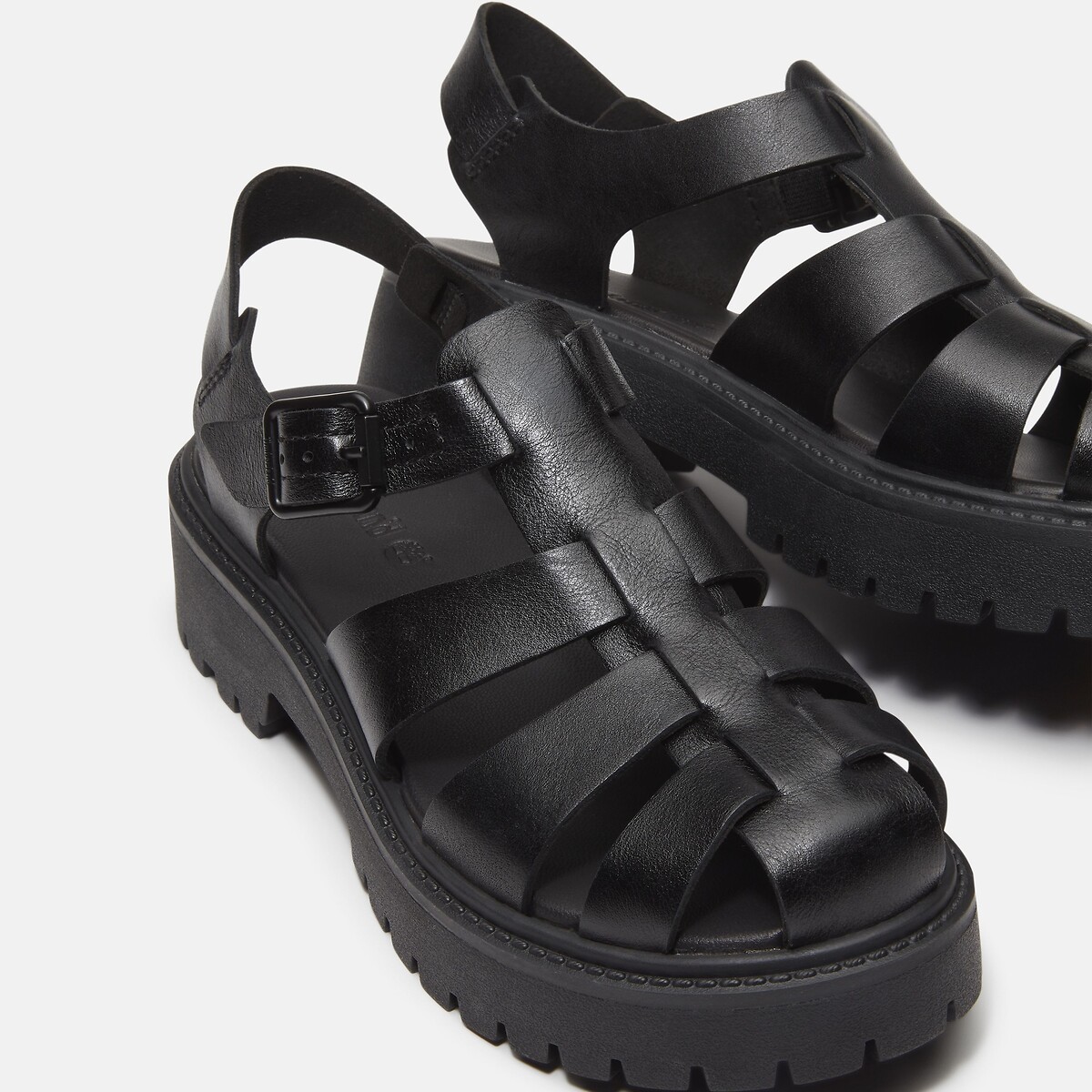 Stone Street Fisherman Leather Sandals black, TIMBERLAND