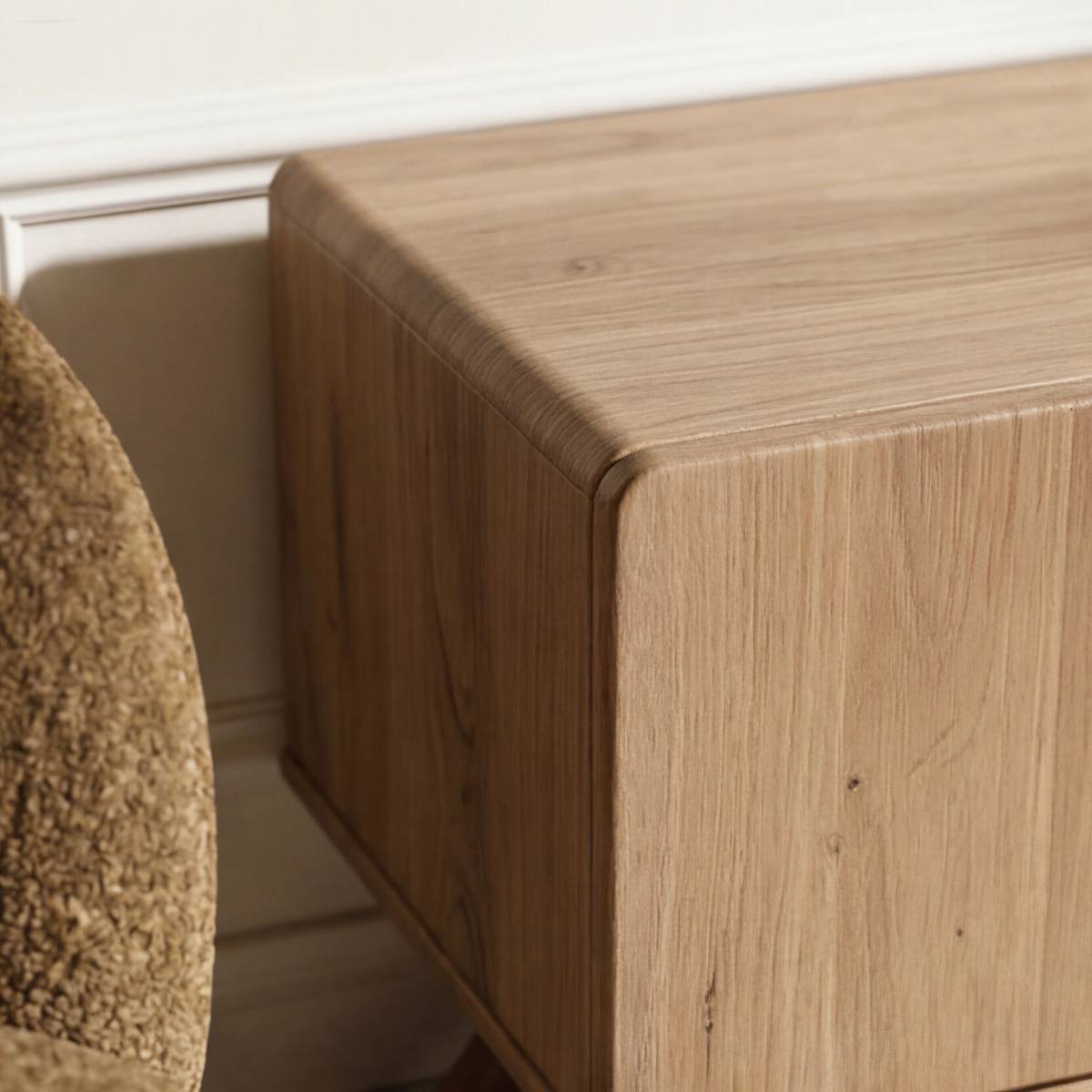 Meuble TV bois acacia NICOLAS bois clair, MADE IN MEUBLES 