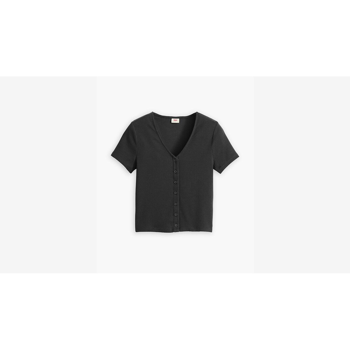 Kort T-shirt met V-hals kaviaar, LEVI'S