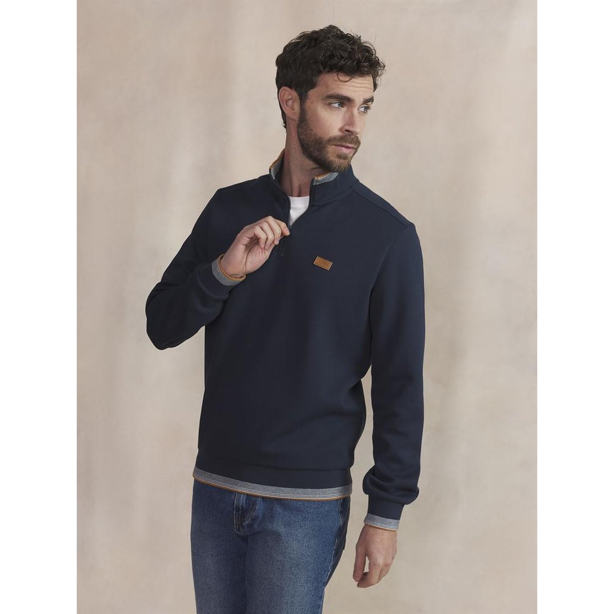 Sweat zippé LEANNCAM navy, TBS