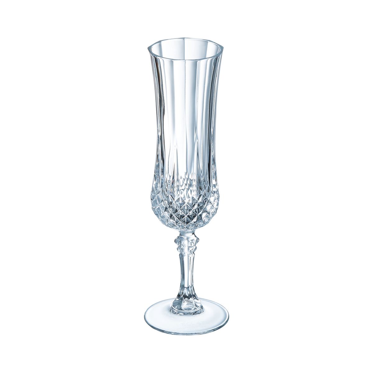 Lot De 6 Flûtes À Champagne 14cl, Longchamp transparent, CRISTAL D ARQUES