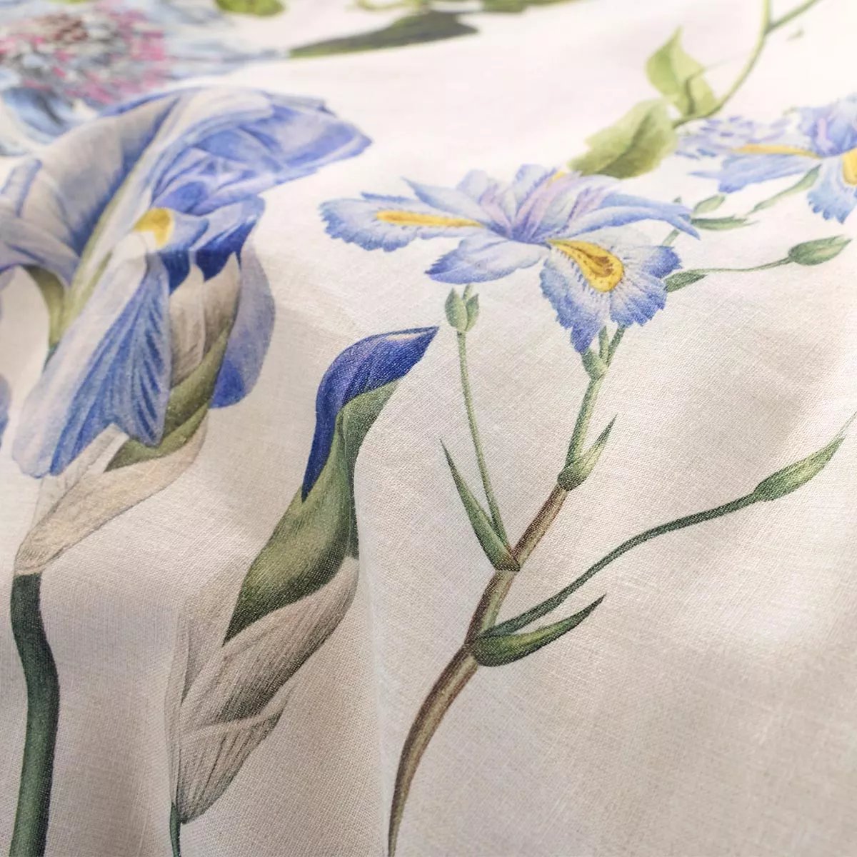 Housse de couette lin & coton lavé IRIS D'ETE naturel, GARNIER THIEBAUT