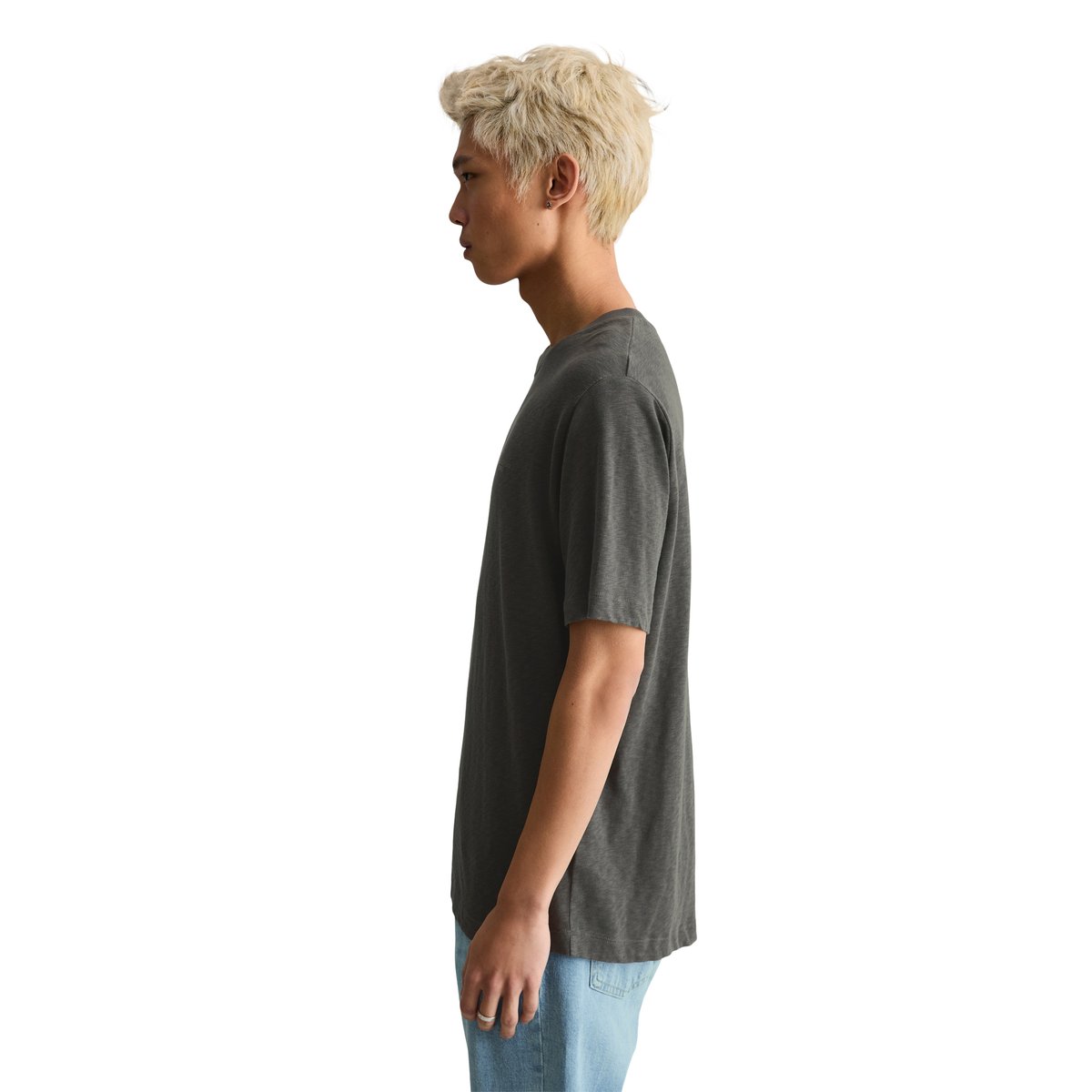 T-shirt regular en qualité jersey slub douce gris, MARC O’POLO DENIM