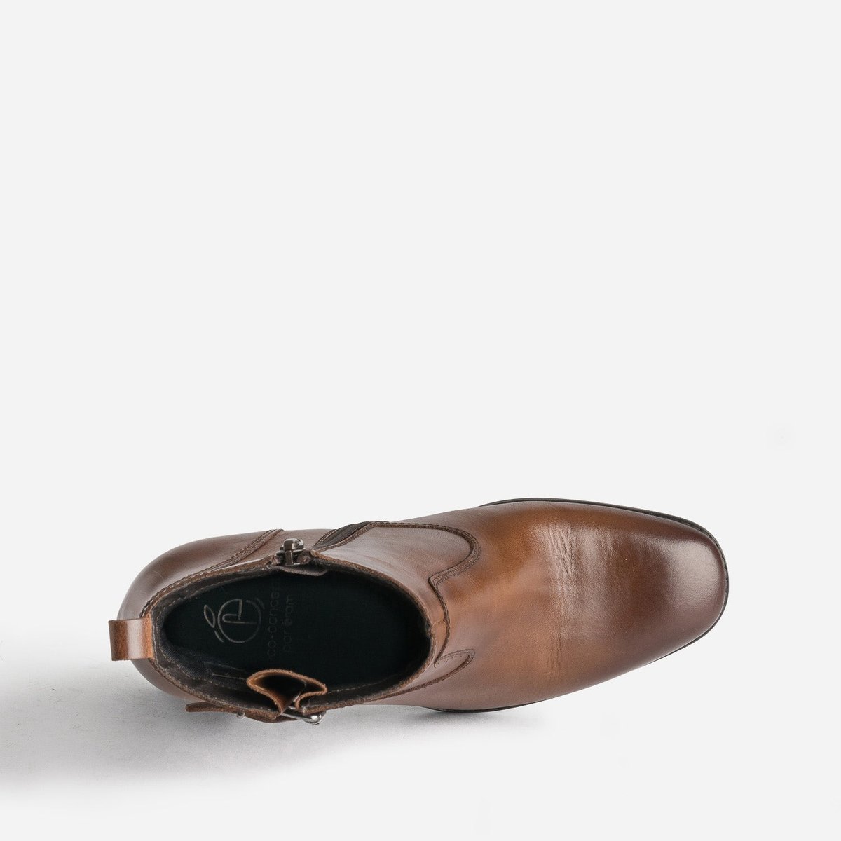 Boots À Talon en cuir SUZANNA cognac, ERAM