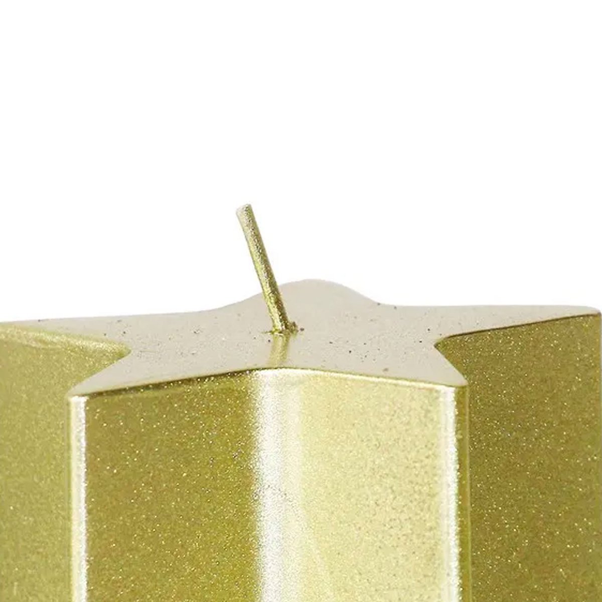 Bougie de Noël dorée étoile - 7x7x7.5cm doré, WADIGA