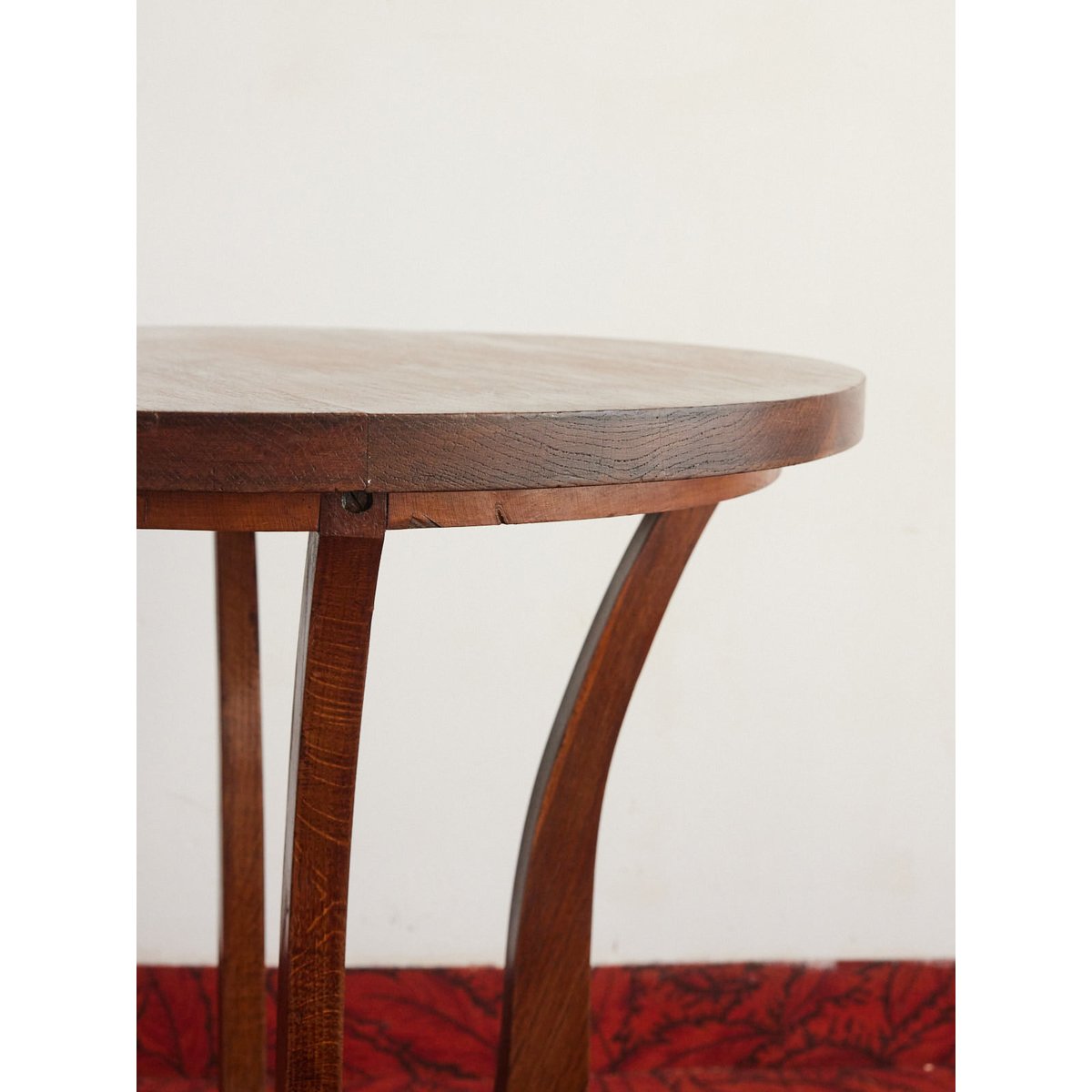Table d'appoint Art déco en bois Francine N°1023 - Bon état bois foncé, DEBONGOUT