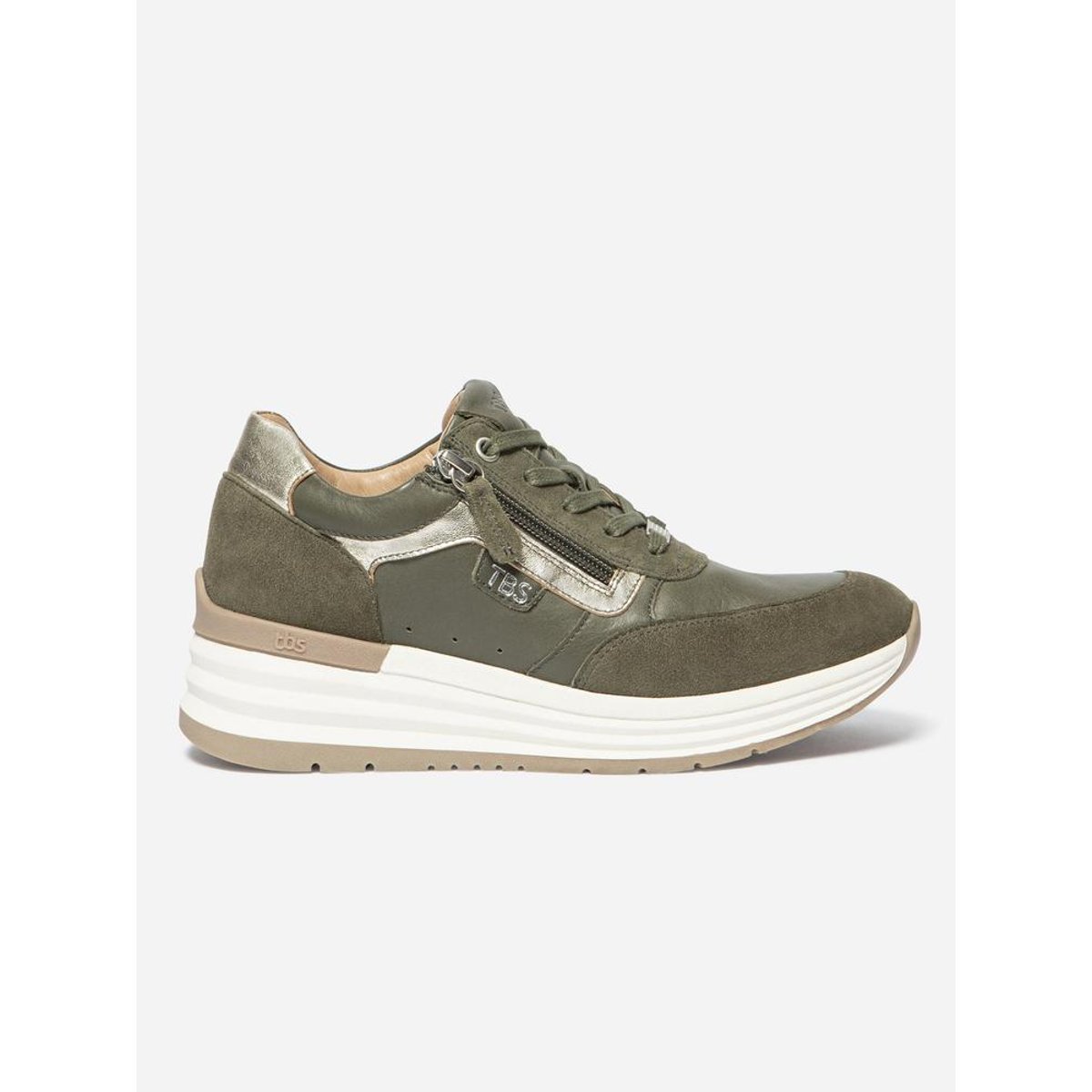 Chaussures de running TYLAZIP kaki / bronze, TBS
