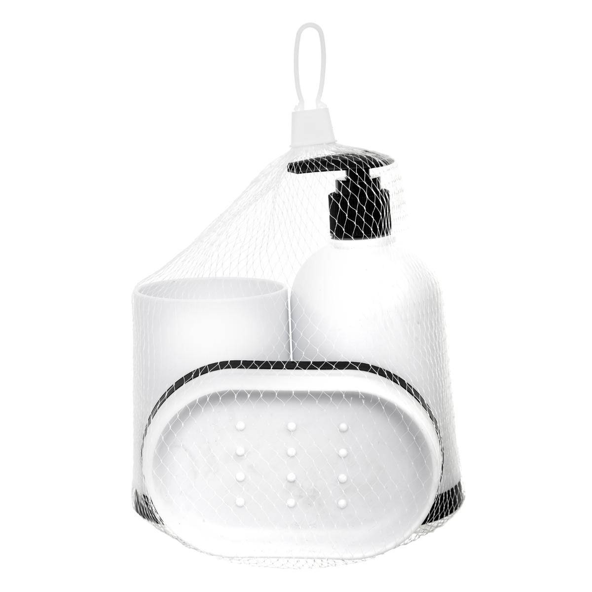 Lot de 3 accessoires pour salle de bain ECO blanc, 5FIVE SIMPLY SMART