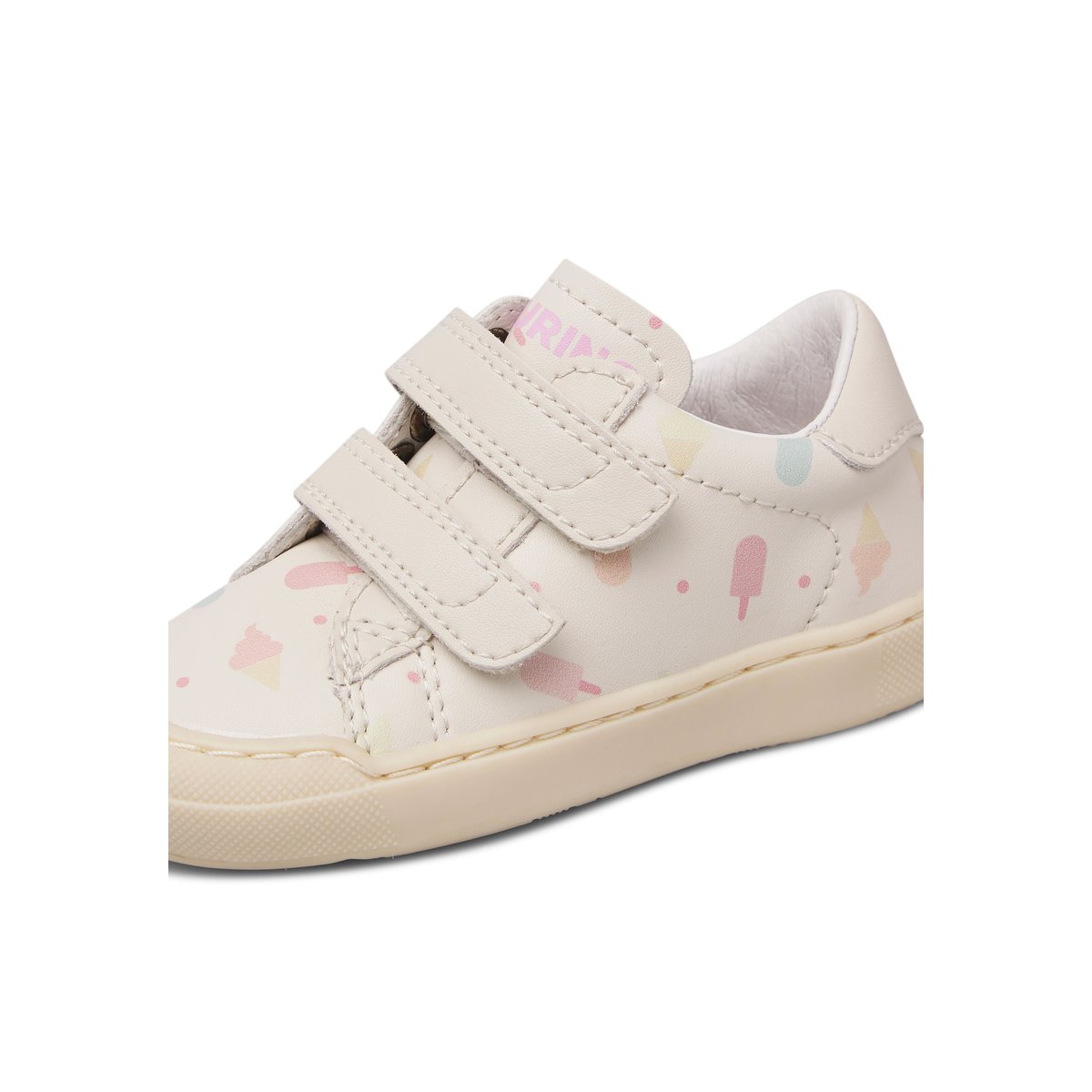 Baskets en cuir EINDHOVEN 2 VL. blanc crème-, NATURINO