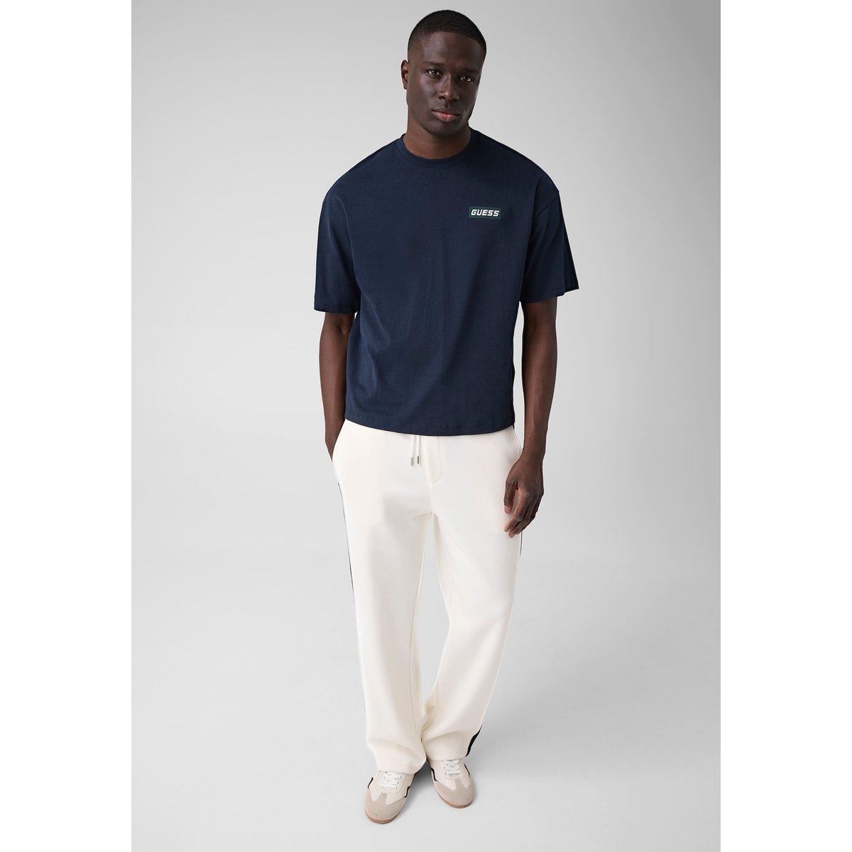 T-Shirt Oversize bleu foncé, GUESS
