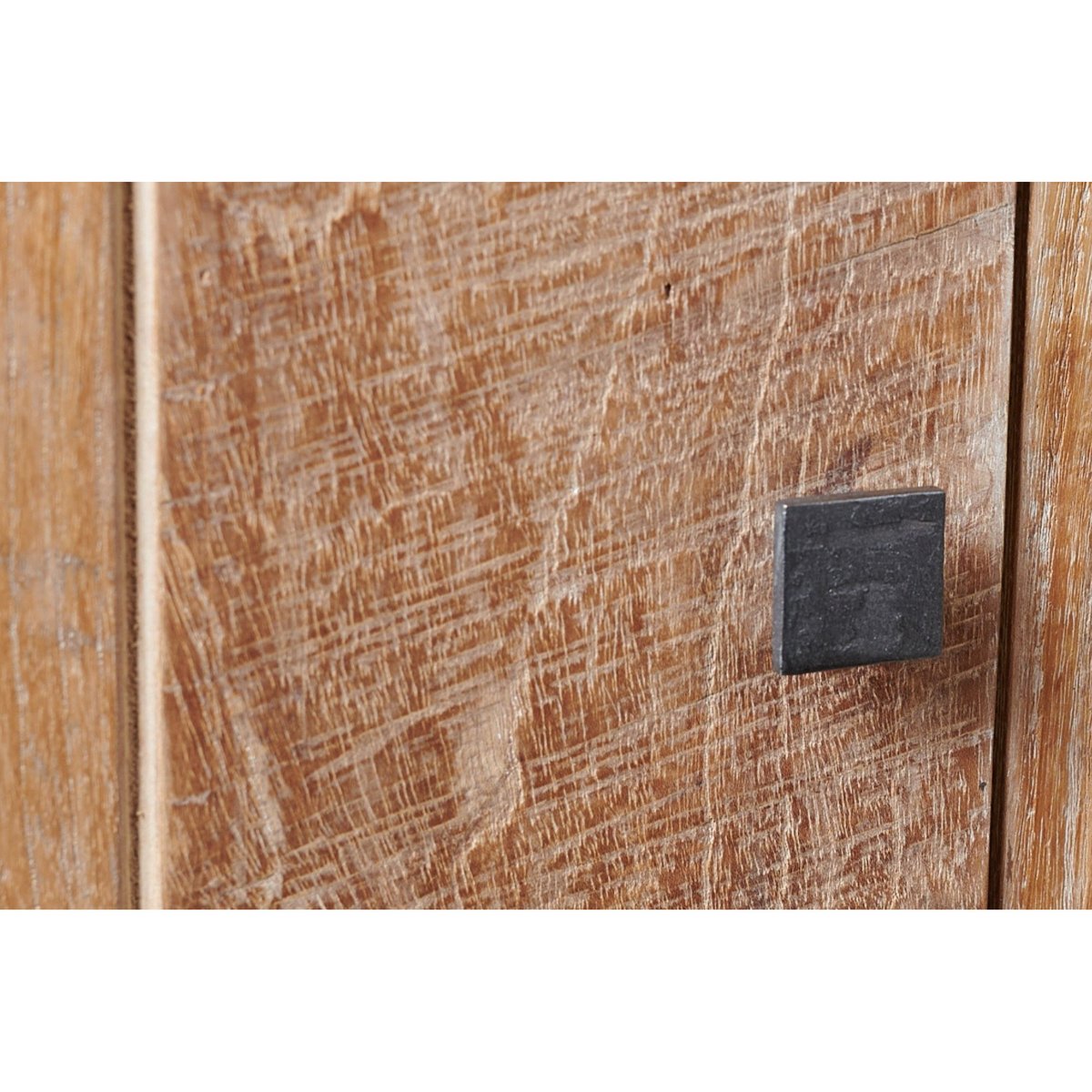 Buffet vaisselier en bois recyclé 3 portes 4 tiroirs éclairage LED - LINAS bois clair, HELLIN, DEPUIS 1862