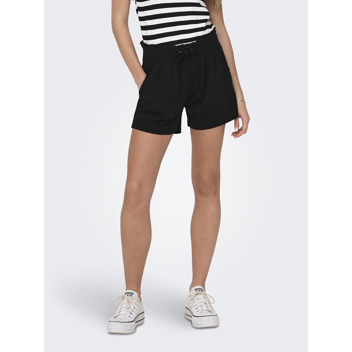 Short taille élastiquée noir, JDY