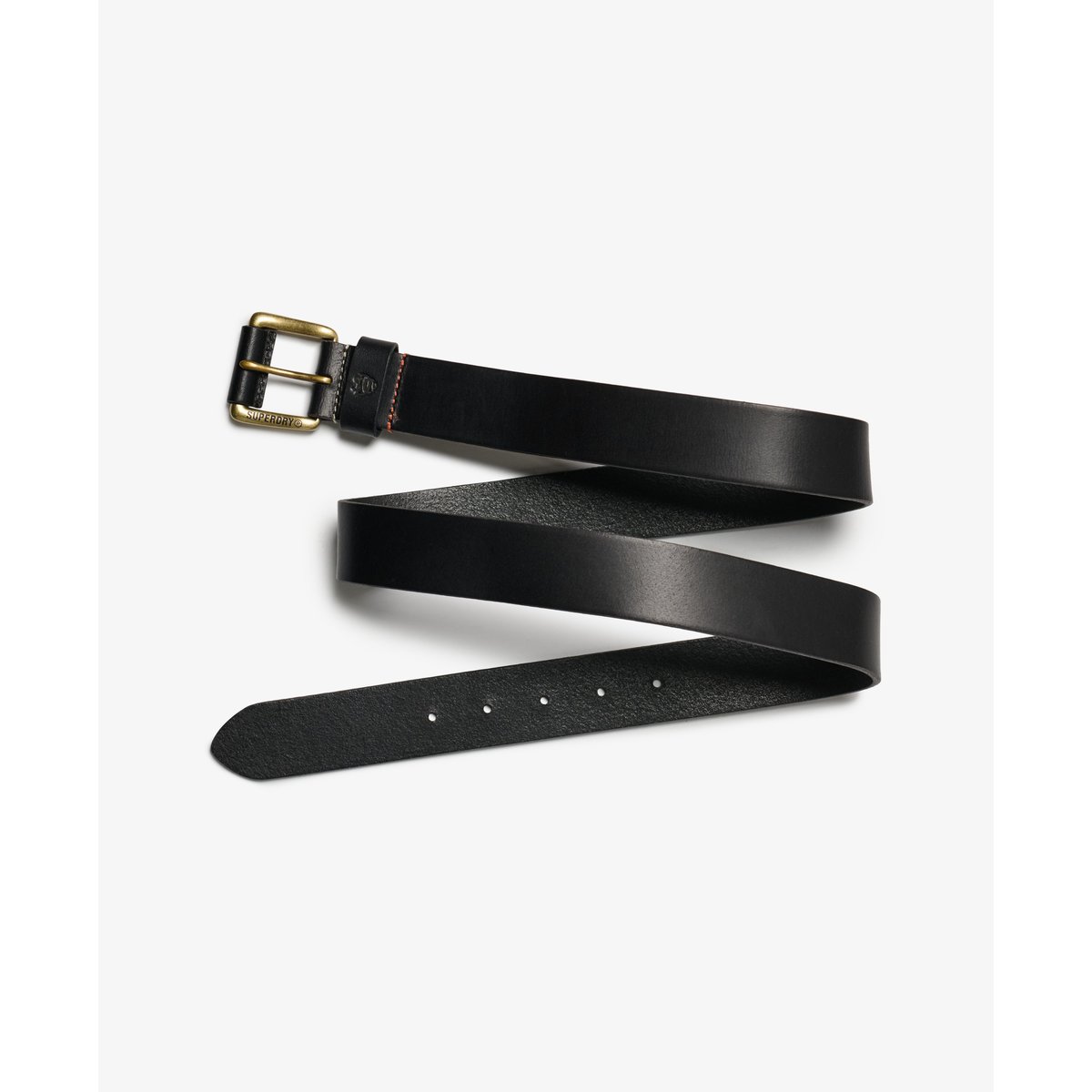 Ceinture Classique en Cuir Véritable noir, SUPERDRY