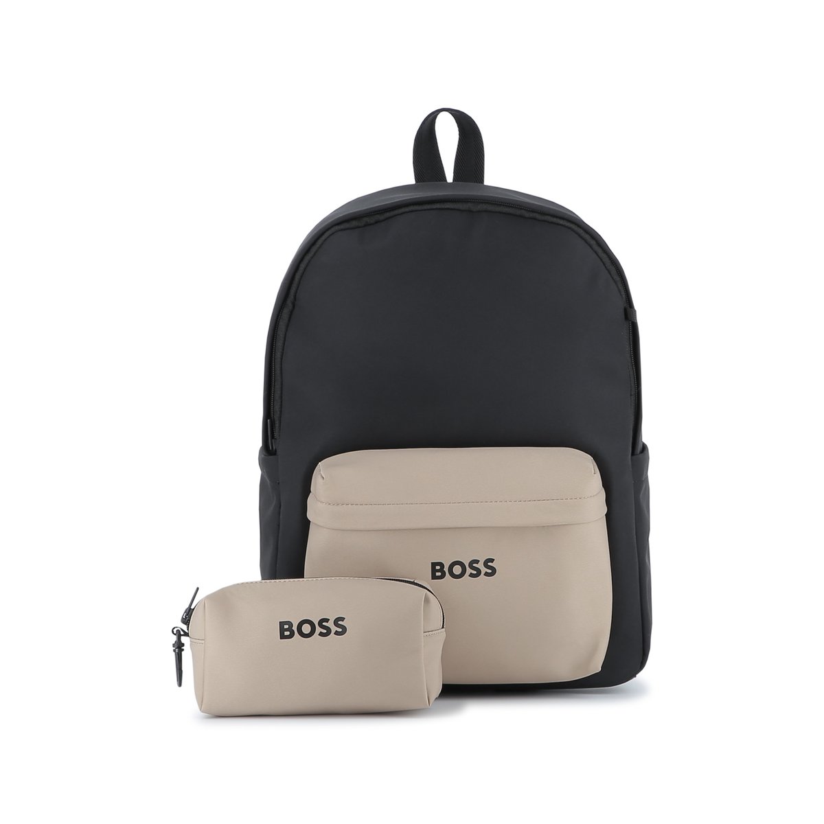 Sac à dos et trousse à crayons black, BOSS KIDSWEAR
