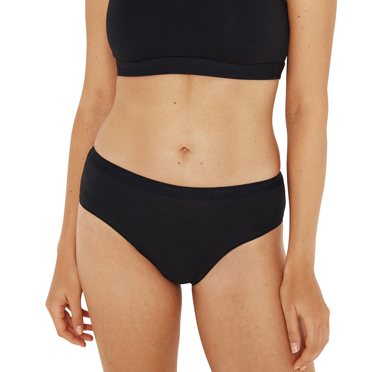 Slips, lot de 4 gris-cerise-naturel-noir, ATHENA