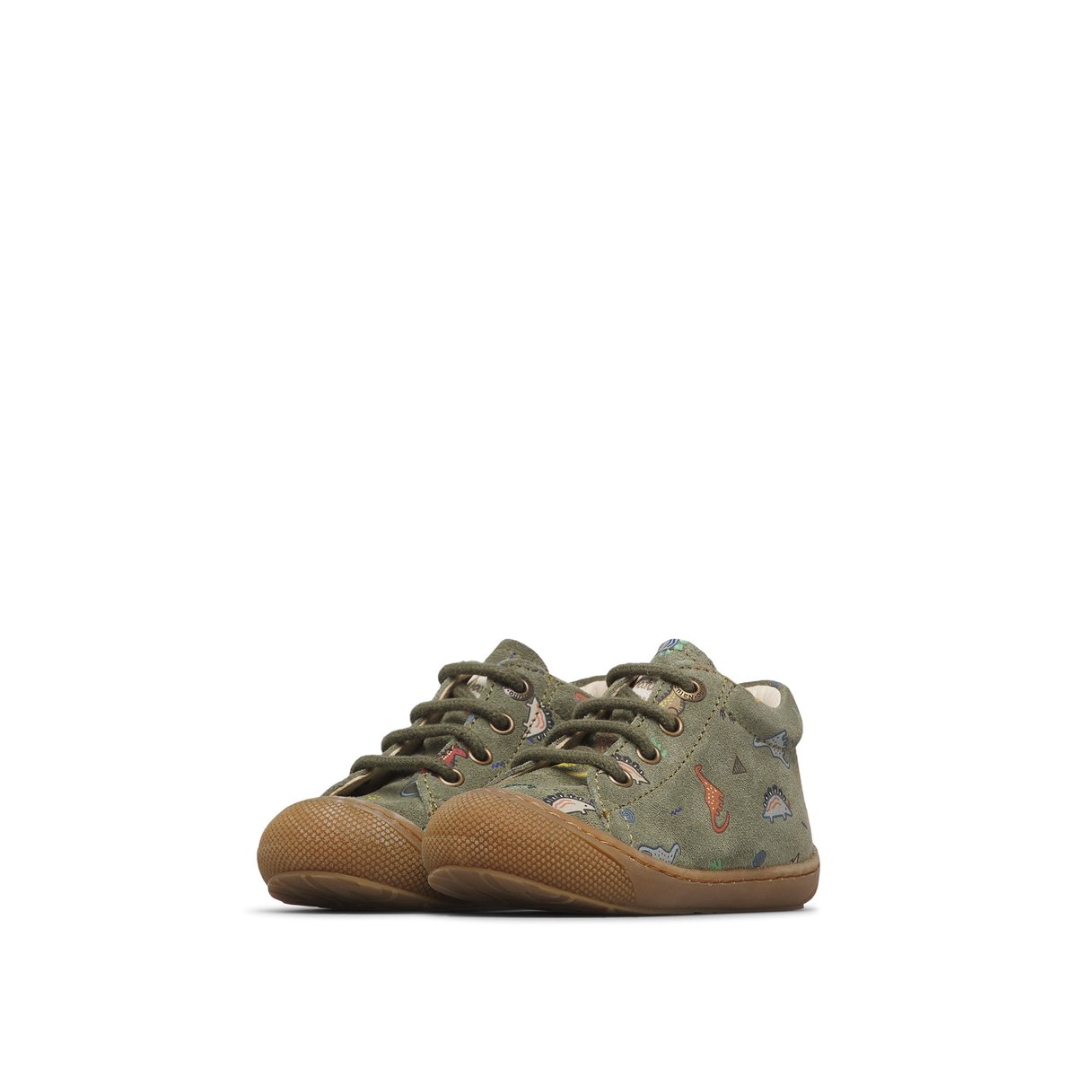 Chaussures premiers pas en suède COCOON vert-, NATURINO