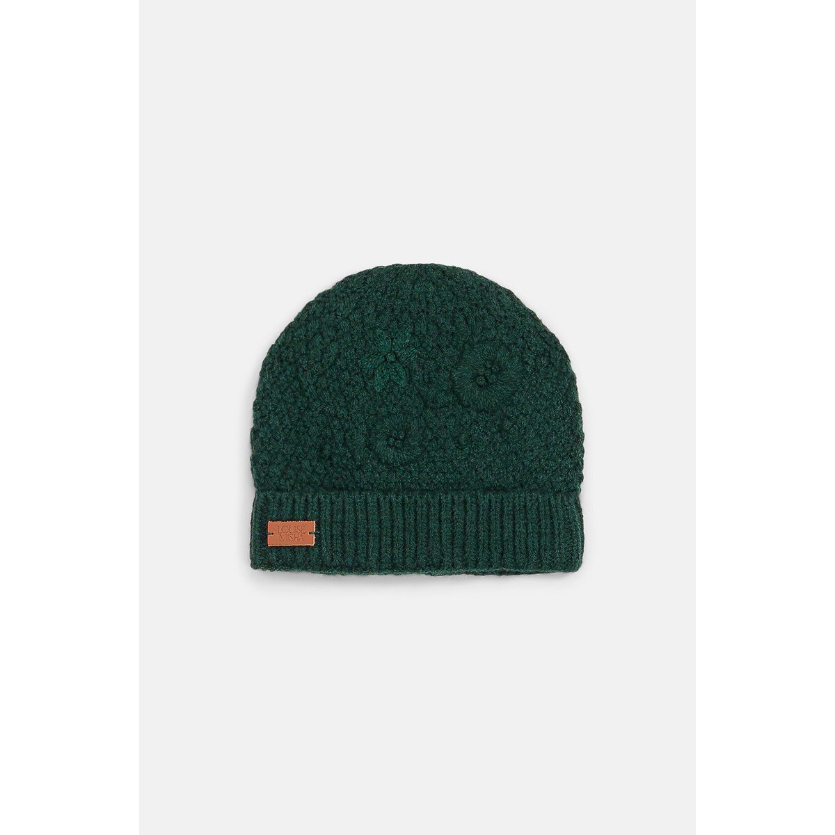 Bonnet brodé, ALINIOU vert forêt, LOUISE MISHA
