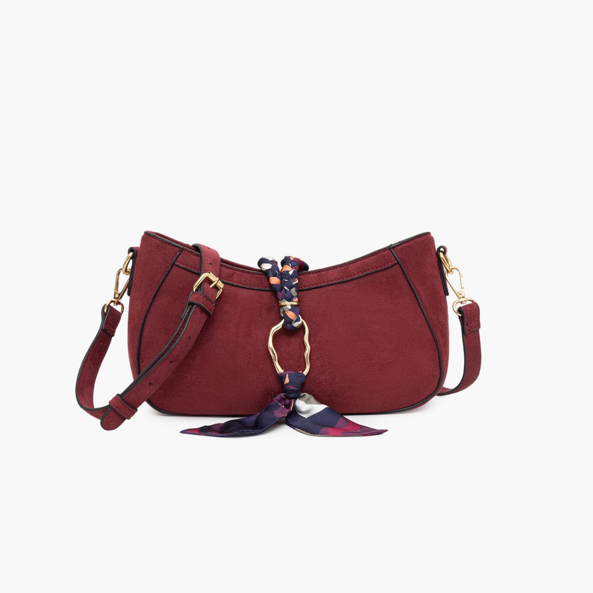 Sac porté épaule Tivaline bordeaux,doré, LOLLIPOPS