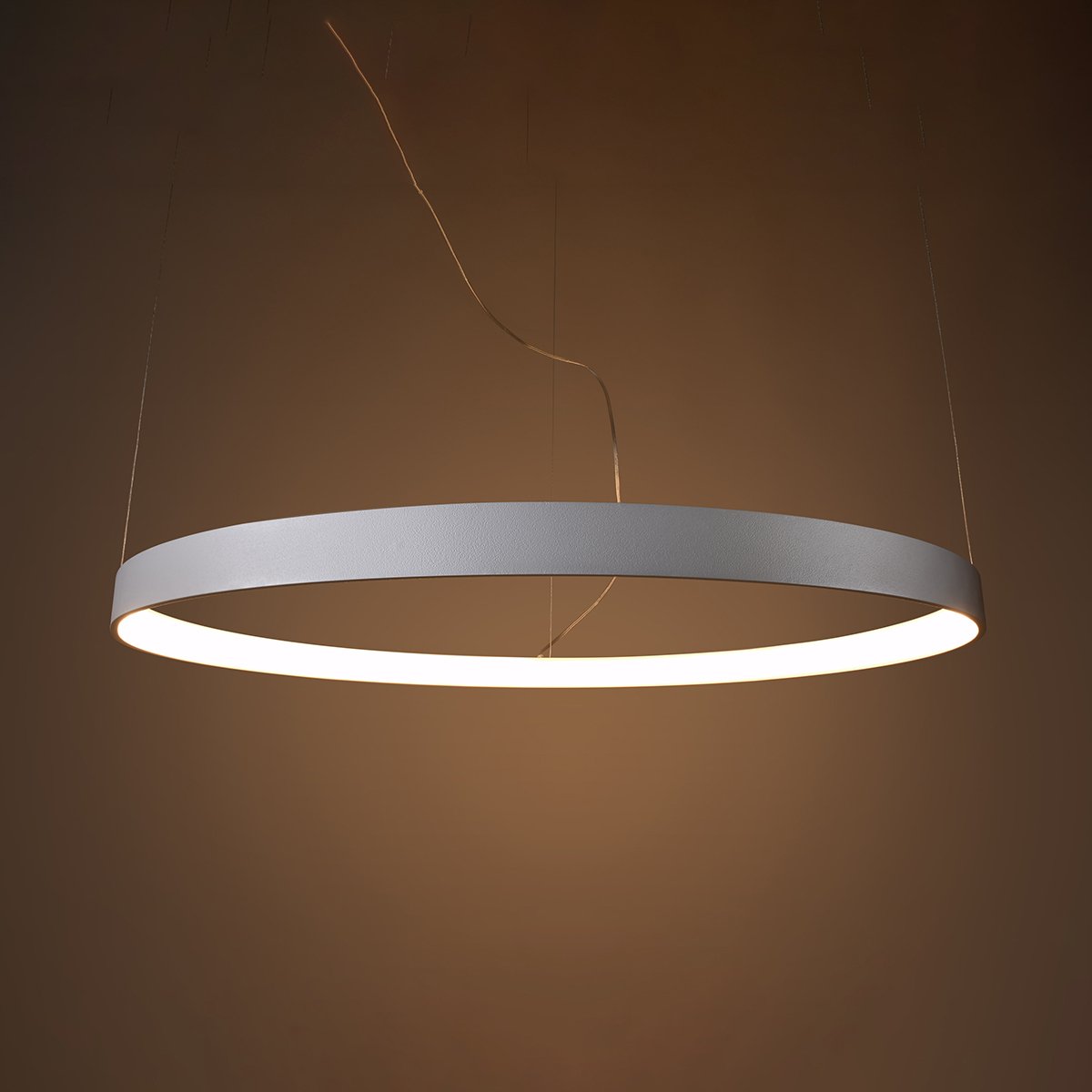 Lustre Aluminium Blanc LED 1 Rio blanc, EDEN