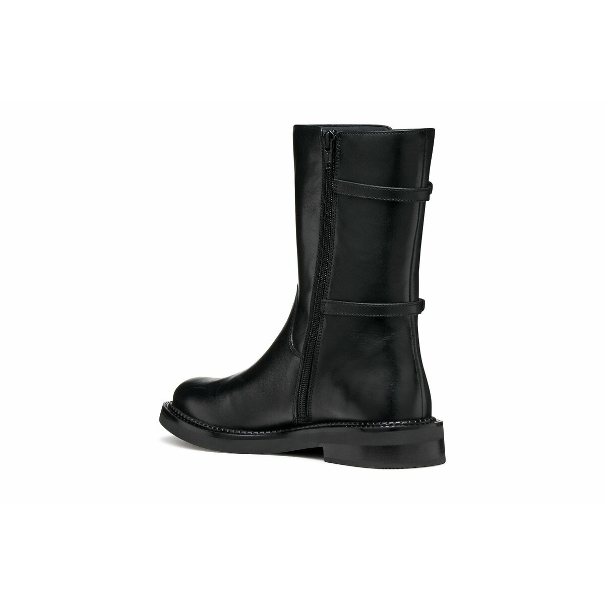 Serild Breathable Calf Boots in Leather black, GEOX