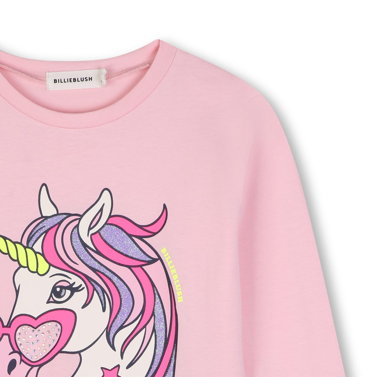 Tee-shirt manches longues rose bonbon, BILLIEBLUSH