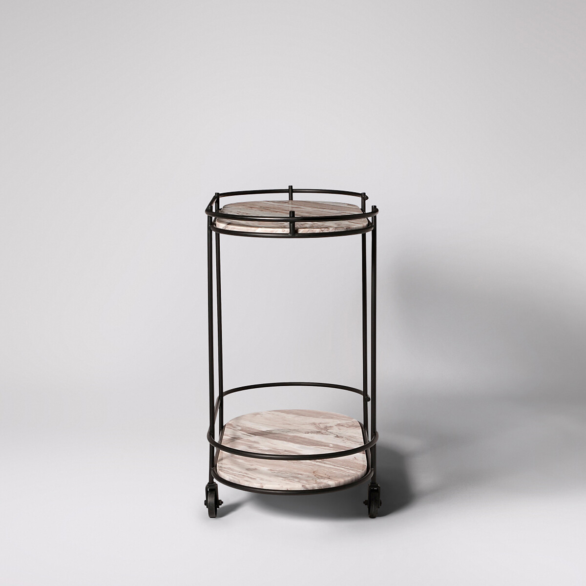 Cartizze Brown Marble Trolley black, SWOON