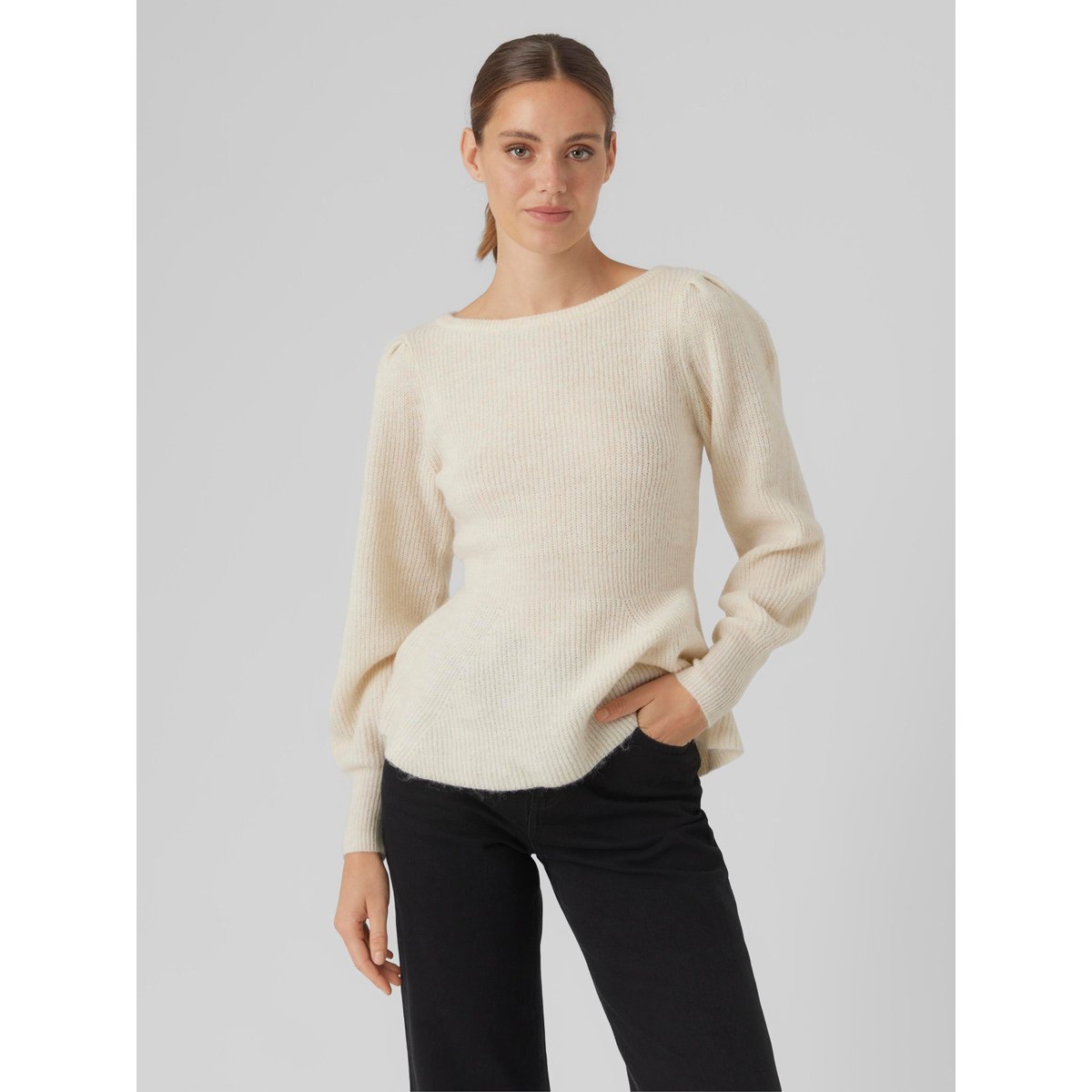 Pull En Maille birch, VERO MODA