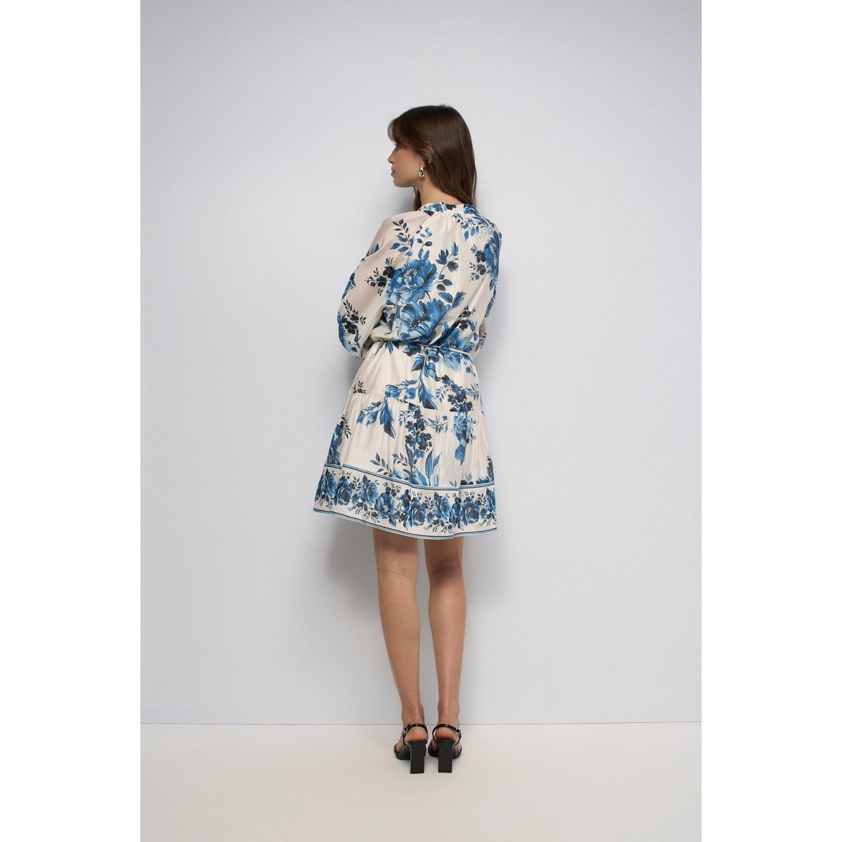 ROBE CHEMISE À MOTIF FLORAL beige, SALSA JEANS